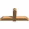 Ekena Millwork Eugene Smooth Timber Gable Bracket, Western Red Cedar, 48"W x 24"H x 5 1/2"D x 5 1/2"F, 12/12 Pitch GBW048X24X0606EUG00SWR - alternate 2